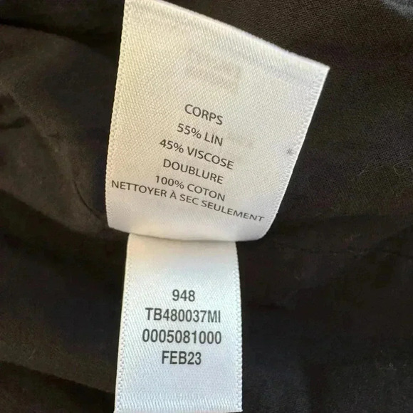 Treasure & Bond Linen Blend Blazer NWT, Black, Size Small - Picture 7 of 11